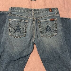Seven For All Mankind Studded A Line Jeans size 28